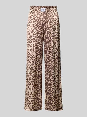 Satinhose aus Viskose mit Label-Patch Shop The Look MANNEQUINE