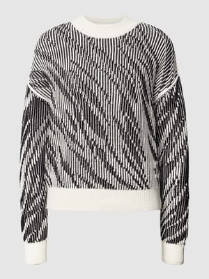 Strickpullover mit Strukturmuster Shop The Look MANNEQUINE
