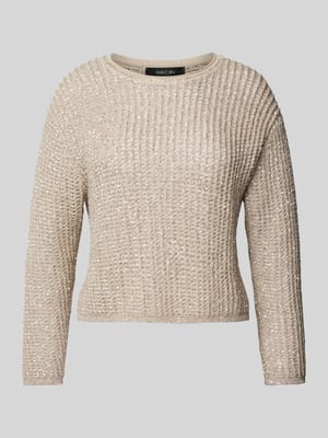 Strickpullover mit Woll-Anteil und Paillettenbesatz Shop The Look MANNEQUINE