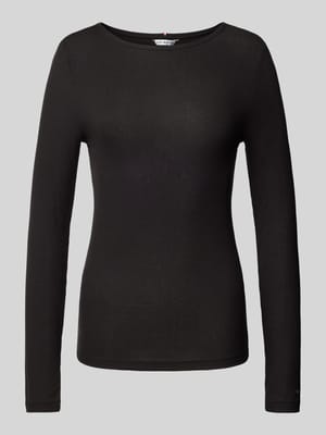 Longsleeve mit geripptem Rundhalsausschnitt Shop The Look MANNEQUINE