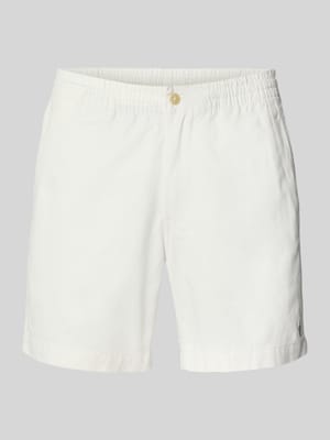 Shorts mit Label-Stitching und elastischem Bund Shop The Look MANNEQUINE