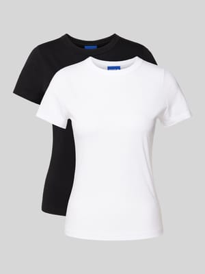 T-Shirt mit Rundhalsausschnitt Modell 'Nerenia' im 2er-Pack Shop The Look MANNEQUINE