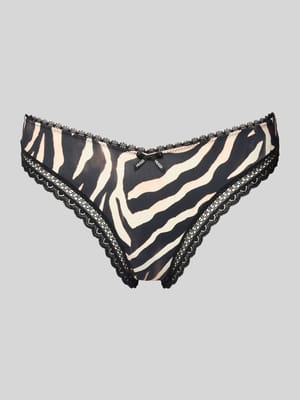 String mit Spitzenbesatz Shop The Look MANNEQUINE
