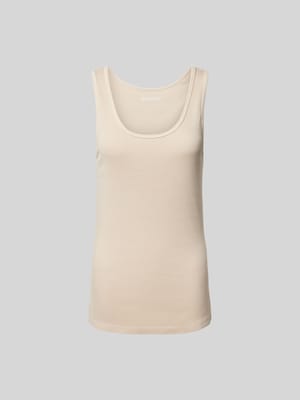 Tanktop mit geripptem U-Ausschnitt Shop The Look MANNEQUINE