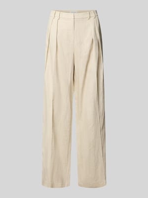 Wide Fit Stoffhose aus Lyocell-Mix Modell 'Teni' Shop The Look MANNEQUINE