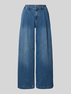 Wide Leg Jeans mit Bundfalten Shop The Look MANNEQUINE