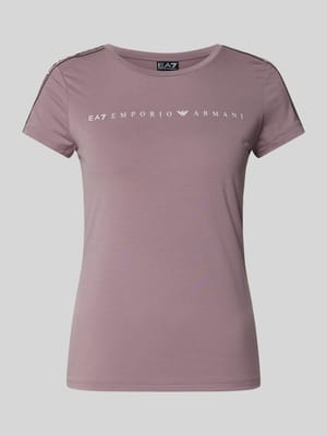 T-Shirt mit Rundhalsausschnitt Shop The Look MANNEQUINE