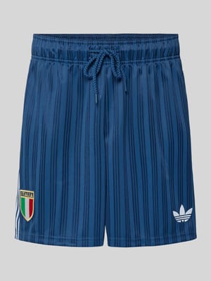 Loose Fit Trikot-Shorts Italien mit FIGC-Applikation Shop The Look MANNEQUINE