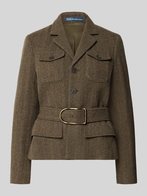 Taillierter Kurzblazer aus Woll-Mix Shop The Look MANNEQUINE