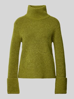 Gebreide pullover met opstaande kraag, model 'SIA' Shop The Look MANNEQUINE