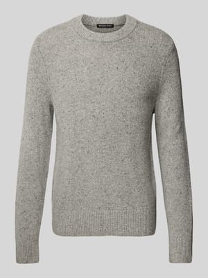 Gebreide pullover met ronde hals, model 'DONEGAL' Shop The Look MANNEQUINE