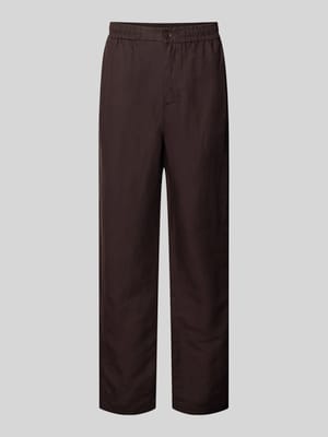 Spodnie z prostymi nogawkami z mieszanka lnu Shop The Look MANNEQUINE