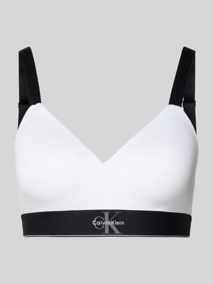 Slim Fit Bralette mit Logo-Stitching Shop The Look MANNEQUINE