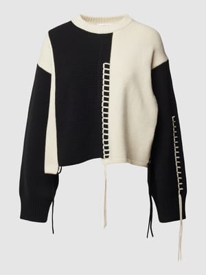 Gebreide pullover in two-tone-stijl Shop The Look MANNEQUINE