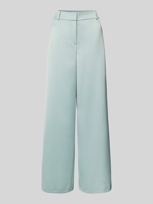 Wide leg stoffen broek met riemlussen Shop The Look MANNEQUINE