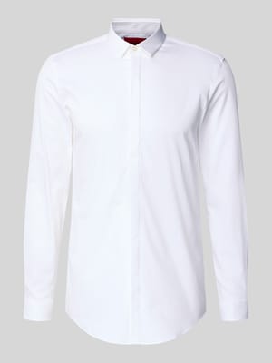 slim fit zakelijk overhemd van katoenmix model 'KETRAN' Shop The Look MANNEQUINE