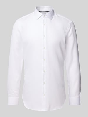 Super Slim Fit Business-Hemd mit Knopfleiste Shop The Look MANNEQUINE