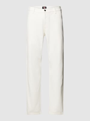 Broek met labeldetail Shop The Look MANNEQUINE