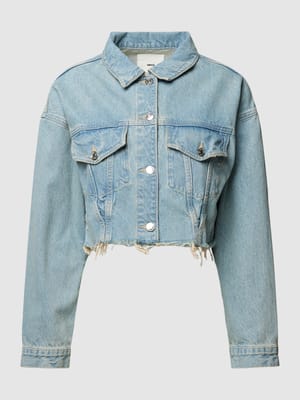 Jeansjacke mit Pattentaschen Model 'FRANKIE' Shop The Look MANNEQUINE