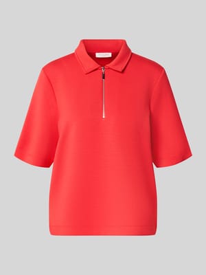 Regular Fit Poloshirt mit Reißverschluss Shop The Look MANNEQUINE