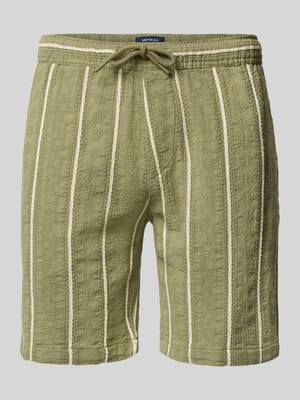 Shorts mit elastischem Bund und Tunnelzug Shop The Look MANNEQUINE