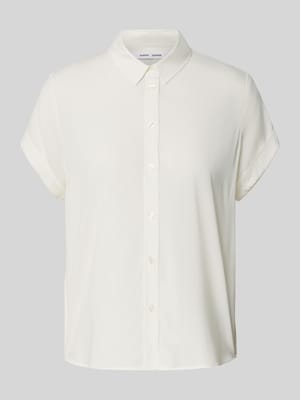 Bluzka koszulowa z listwą guzikową model ‘MAJAN’ Shop The Look MANNEQUINE