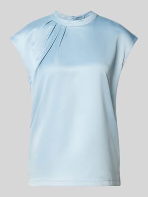 T-Shirt mit Drapierungen und Kappärmeln Shop The Look MANNEQUINE