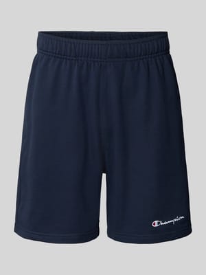 Szorty o kroju relaxed fit z wyhaftowanym logo model ‘ICONS’ Shop The Look MANNEQUINE