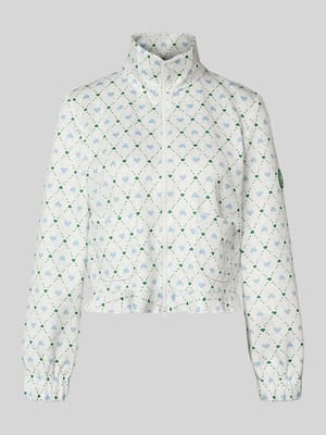Regular Fit Blazer mit Stehkragen und Zweiwege-Reißverschluss Shop The Look MANNEQUINE