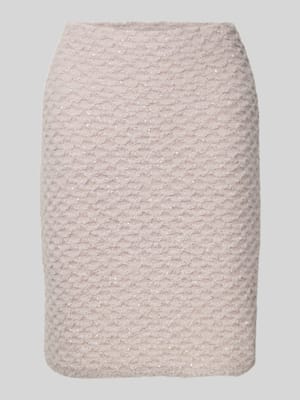 Spódnica mini z efektownej przędzy z fakturowanym wzorem Shop The Look MANNEQUINE