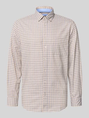 Regular Fit Freizeithemd mit Button-Down-Kragen Shop The Look MANNEQUINE