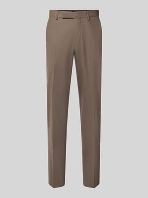 Spodnie o kroju straight fit z dodatkiem żywej wełny model 'Totti' Shop The Look MANNEQUINE