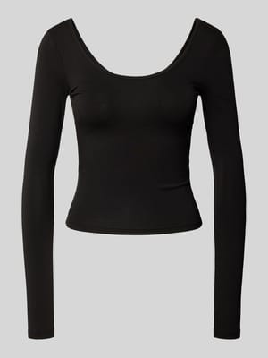 Longsleeve mit tiefem Rückenausschnitt Shop The Look MANNEQUINE