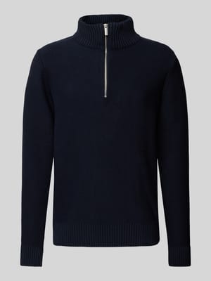 Gebreide pullover met ribboorden, model 'AXEL' Shop The Look MANNEQUINE