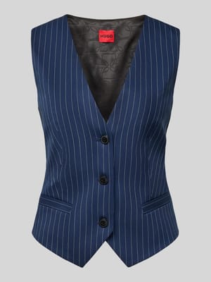 Kamizelka garniturowa o kroju slim fit z mieszanki wiskozy model „AUMARA-2” Shop The Look MANNEQUINE