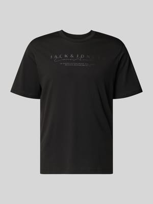 T-Shirt mit Logo und Rundhalsausschnitt Shop The Look MANNEQUINE