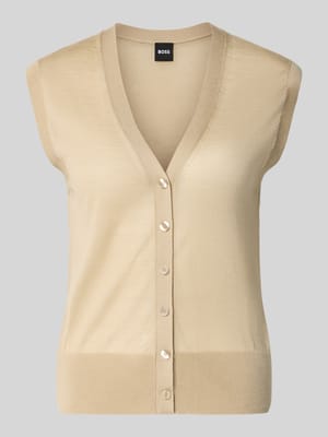 Slim Fit Weste aus Lyocell-Schurwoll-Mix Modell 'FUMI' Shop The Look MANNEQUINE