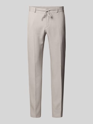 Broek met persplooien en vetersluiting model 'SpartaFlex' Shop The Look MANNEQUINE