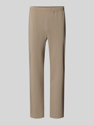 Tapered Fit Hose mit Waffelstrukturmuster Modell 'TERRACE' Shop The Look MANNEQUINE