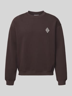 Loose fit sweatshirt van katoenmix Shop The Look MANNEQUINE