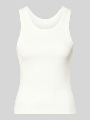Tank top o kroju slim fit z mieszanki bawełny ekologicznej model 'VAL' Shop The Look MANNEQUINE