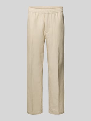 Regular Fit Leinenhose aus Leinen-Baumwoll-Mix Shop The Look MANNEQUINE