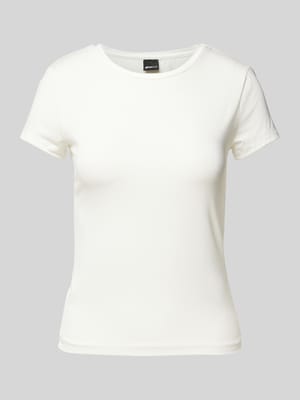 T-Shirt mit Rundhalsausschnitt Shop The Look MANNEQUINE