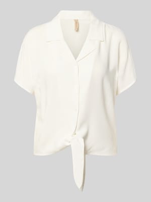 regular fit blouse van viscose met knoopdetail model 'RADIA' Shop The Look MANNEQUINE