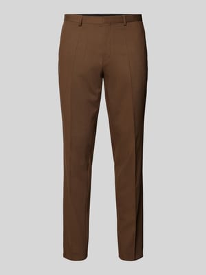 Slim fit pantalon met persplooien, model 'Hesten' Shop The Look MANNEQUINE