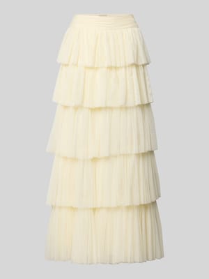 Długa spódnica z tiulu w Efekt stopniowania Shop The Look MANNEQUINE