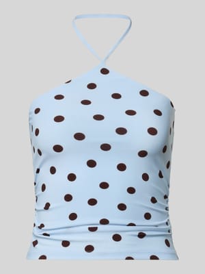 Neckholder-Top im Allover-Look Modell 'Bowie' Shop The Look MANNEQUINE