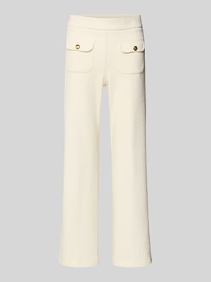 Flared Stoffhose in verkürzter Passform Shop The Look MANNEQUINE