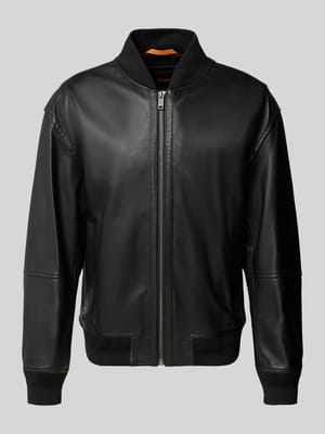 Regular Fit Lederjacke aus Lammleder Modell 'JOBRICE' Shop The Look MANNEQUINE