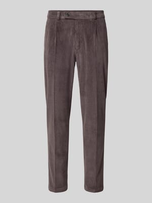 Slim Fit Hose aus Baumwoll-Mix in Cord-Optik Modell 'Cliffer' Shop The Look MANNEQUINE